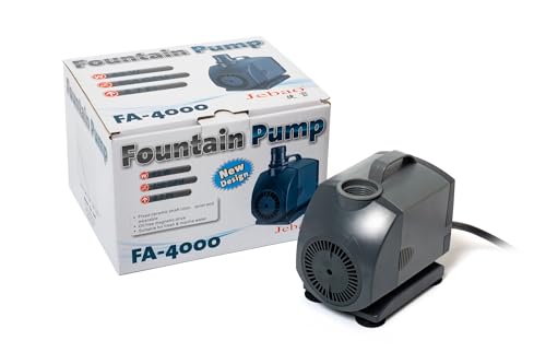 Jebao Submersible Fountain Pump for Hydroponics, Aquaponics, Waterfall, Fish Pond (FA-4000 850gph) - size: FA-4000 850gph