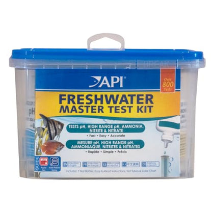 API FRESHWATER MASTER TEST KIT 800-Test Freshwater Aquarium Water Master Test Kit, White, Single, Multi-colored - style: Freshwater