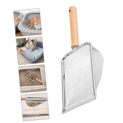 Sosoport Cat Litter Scoop Handle Reptile Litter Shovel Easy to Cat Waste for Pets and Design