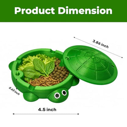 Bearded Dragon Dig Box & Reptile Food Dish, Medium | Medium Terrarium Accessory for Feeding and Digging; Suitable for Bearded Dragons, Turtles, and Other Small Reptiles