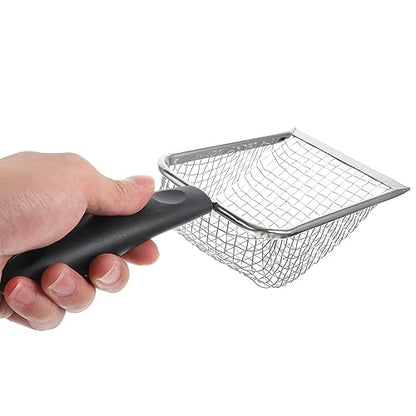 POPETPOP Handle Litter Scoop with Mesh Design for Easy Pet Waste Cleaning for Reptile Litter Boxes and Convenient Poop Shovel for Cat and Reptile Owners