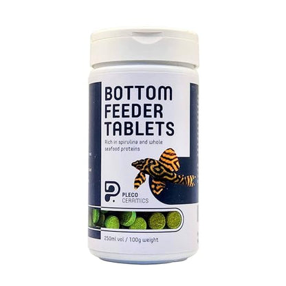 Plecoceramics Protein Wafers Universal Fish Food for Aquarium Fish - Turtle, Goldfish, Catfish - Algae Wafers for Bottom Feeders - Protein Pellets (3.53 oz / 100 gr)