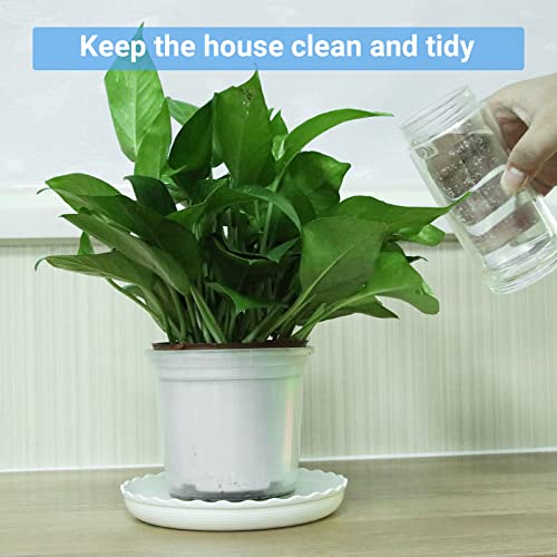 Plant Saucer, 7 Pack 5 Inch Durable Plastic Plant Tray, White Round Plant Pot Saucers, Drip Tray for Indoor and Outdoor Garden - color: White (5" x 7)