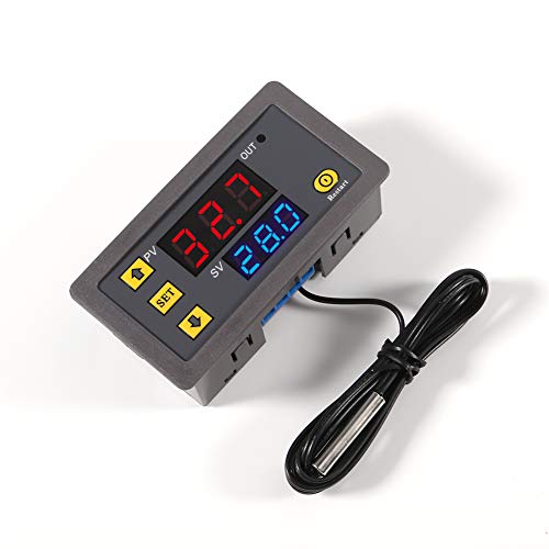 W3230 DC 12V 20A LED Digital Temperature Controller Thermostat Thermometer Temperature Control Switch Sensor Meter（DV12V） - color: DC 12V