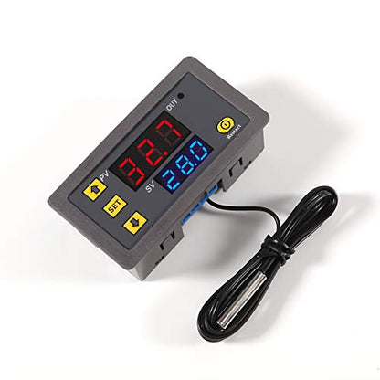 W3230 DC 12V 20A LED Digital Temperature Controller Thermostat Thermometer Temperature Control Switch Sensor Meter（DV12V） - color: DC 12V