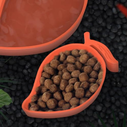 Alipis Reptile Food Bowl with Escapeproof Design and Safe Abs Material, Suitable for Horned Frog and Bearded Dragon Feeding in Terrariums