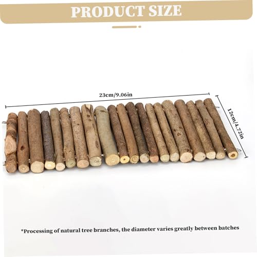 Reptile Bridge 5x9 Inch Safe Willow Branches Guinea Pig Ramp Anti-Bite Guinea Pig Hideout Climbing Ladder for Ferrets Chinchillas Hedgehogs Tortoise, M - color: M