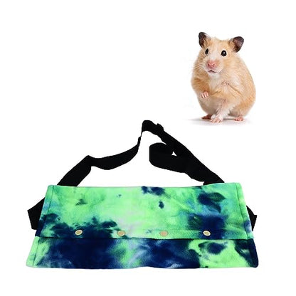 Bearded Dragon Carrier, Soft Cotton Lizard Carrier for Reptile Travel Bag, Breathable Small Pet Travel Bag for Hamsters and Chinchillas, Secure Snap Buttons