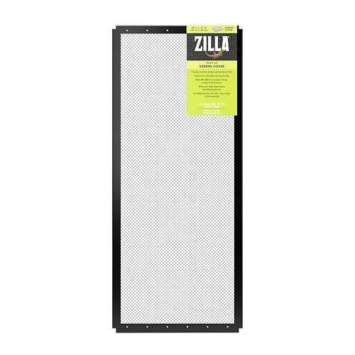 Zilla Fresh Air Screen Cover, Secure and Durable Metal Mesh Cover for Reptile Terrariums, 30 x 12 inches | Secure and Durable Metal Mesh Cover for Reptile Terrariums - size: 30" x 12"