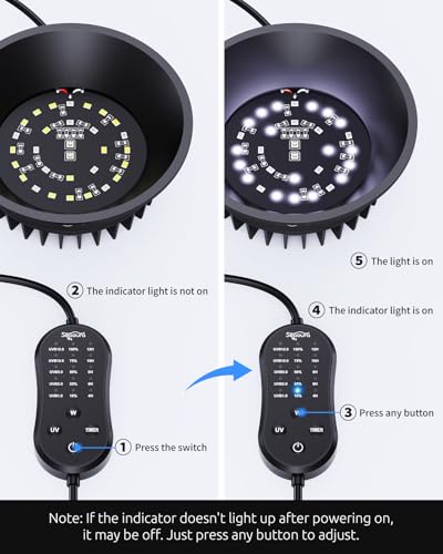 UVB UVA Light for Reptiles, Reptile LED Light Fixture with Timer & Dimming | for Bearded Dragon, Geckos, Turtle, Chameleon, Lizard, Snake, UVB Lamp 6W Adjustable Brightness for Desert Tropical Reptiles