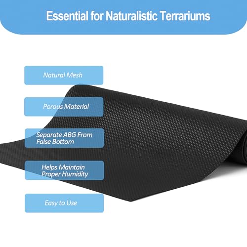 2Pcs 36"x18"Reptile Terrarium Substrate Barriers, Bioactive Terrarium Supplies, Reptile Tank Accessories for Geckos, Snakes, Lizards, Frogs, Tarantula, Newts, Salamanders, Skinks