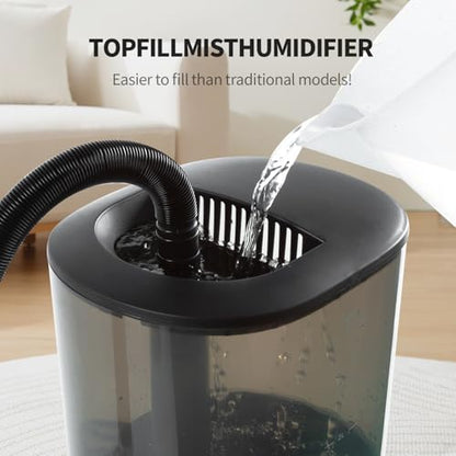 WACOOL Reptile Fogger Mister 4L No-Leak Top-Fill Water Humidifier - Digital Timer Terrarium Fogger with Adjustable Fog Volume and Silent Operation for Snake/Gecko/Gecko Tanks - size: Single Hose