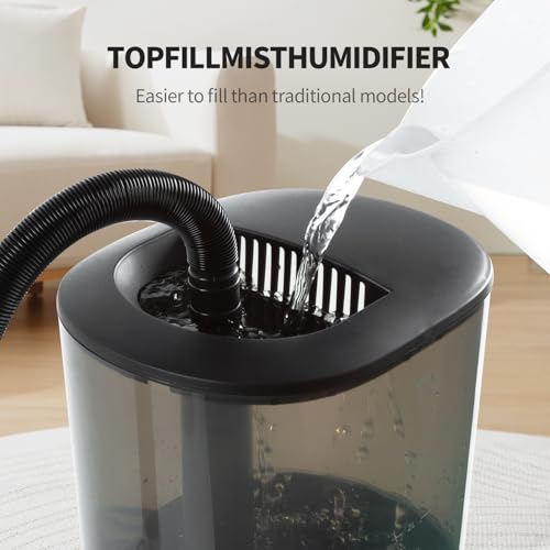WACOOL Reptile Fogger Mister 4L No-Leak Top-Fill Water Humidifier - Digital Timer Terrarium Fogger with Adjustable Fog Volume and Silent Operation for Snake/Gecko/Gecko Tanks - size: Single Hose