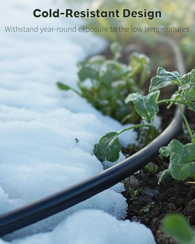 Pawfly 25 ft. Drip Irrigation Tubing, 1/4 Inch Blank Distribution Tubing for Drip Irrigation System, PVC Drip Irrigation Line Hose Roll, Drip Irrigation Part for Garden Watering, Black - size: 25 FT 1/4" PVC Drip Irrigation Tubing