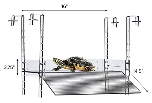 LaBrinx Designs Extra Large Wide Hanging Turtle Ramp - Aquatic Reptile Basking Platform - size: X-Large