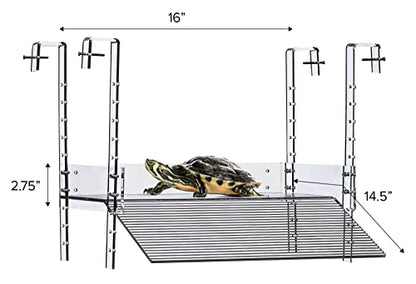 LaBrinx Designs Extra Large Wide Hanging Turtle Ramp - Aquatic Reptile Basking Platform - size: X-Large
