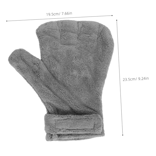 Homoyoyo Bite Training Gloves Anti-bite Pet Protective Mittens Gray Small Animal Handling Gloves for Reptiles Birds and Chinchillas