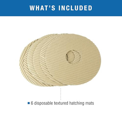 Brinsea Cardboard Hatching Mat for Mini Egg Incubators, Pack of 6 | Authentic Brinsea Mini II Incubators liner; textured, disposable floor covering helps chicks grip safely during hatching - size: Mini, 7 Eggs