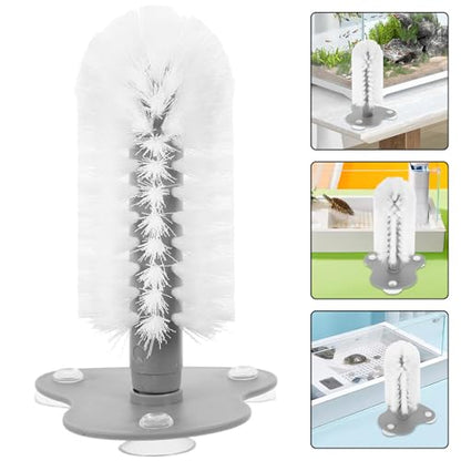 Turtle Shell Cleaning Brush with Suction Cup for Turtle Tank Abs Material Scrubber for Shell Cleaning and Habitat Maintenance Suitable and Reptiles