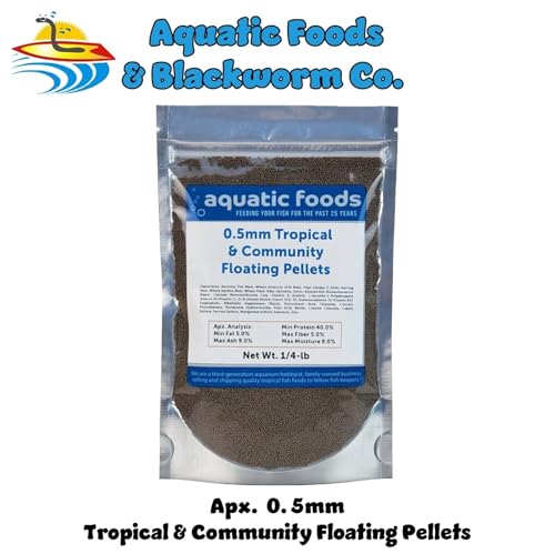 0.5mm - 1/64" Tropical & Community Fish Floating Micro Pellets-WL...1/4-lb | 0.5mm - 1/64" Floating Micro Pellets for Tropical & Community Fish, Tetras, Guppies, Angel Fish, Small Cichlids, Goldfish - size: 4 Ounce (Pack of 1)