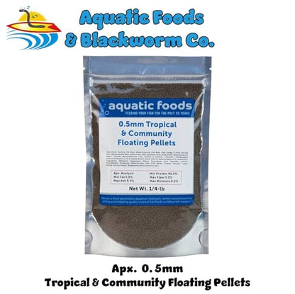 0.5mm - 1/64" Tropical & Community Fish Floating Micro Pellets-WL...1/4-lb | 0.5mm - 1/64" Floating Micro Pellets for Tropical & Community Fish, Tetras, Guppies, Angel Fish, Small Cichlids, Goldfish - size: 4 Ounce (Pack of 1)
