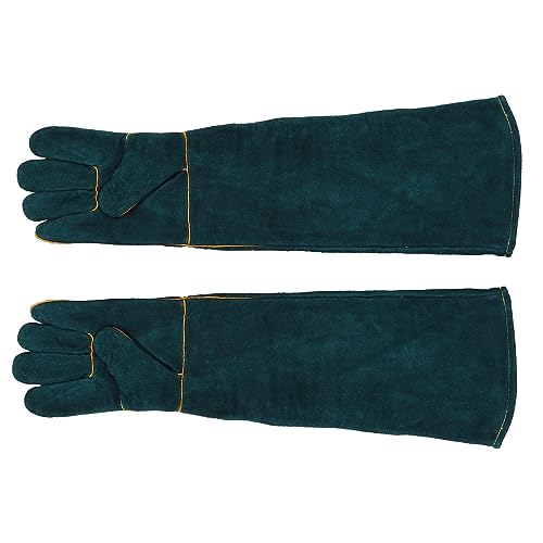 Pongnas Bite Proof Animal Handling Gloves for Dogs Cats Reptiles Puncture Pet Grooming Training Gloves with Extended Sleeve for Safe Wildlife Control Large
