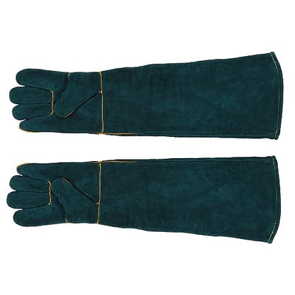 Pongnas Bite Proof Animal Handling Gloves for Dogs Cats Reptiles Puncture Pet Grooming Training Gloves with Extended Sleeve for Safe Wildlife Control Large
