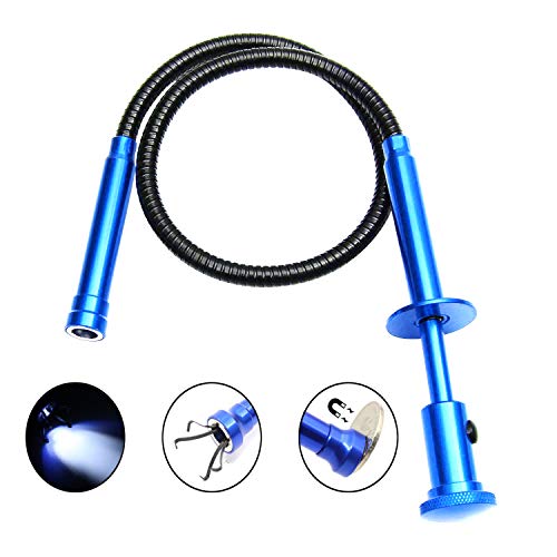 Telescoping inspection mirror with LED lights，Flexible Claw Grabber Tool Magnetic 4 Claw Picker. Combination tool set. Easy to extendable observe and grab the items in the gap picker upper grabber - style: Suit