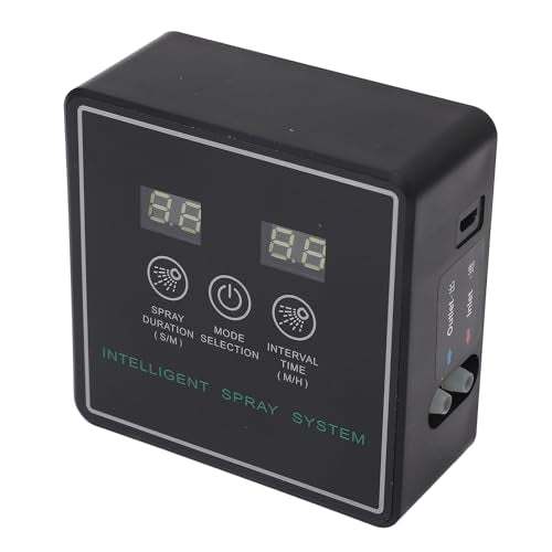 Hyuduo Reptile Fogger, Smart Spray System with 360 Degree Adjustable Nozzles and Intelligent Timing Cycle, for Terrarium Lizards Snakes Frogs and Indoor Plants