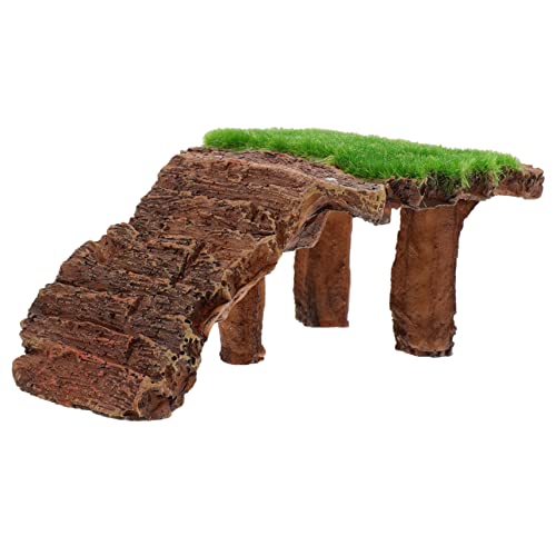 Turtle Tank Basking Platform Vivid Rockery Design for Reptiles and Practical Amphibian Climbing Ramp for Water Turtles Frogs and Lizards