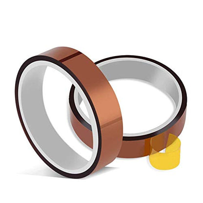 High Temperature Tape Heat Tape Heat Resistant Tape Heat Transfer Tape Heat Tape for Sublimation No Residue 10mm X 33m 108ft (Yellow-2 Roll) - color: A-Yellow-2 Roll