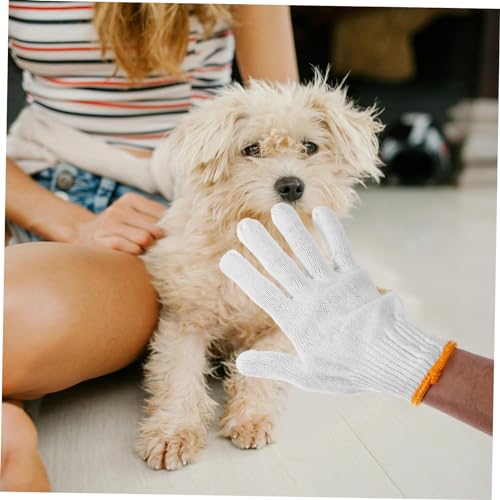Vaguelly Thickened Gloves for Animals Scratch Resistant Gardening Gloves with Breathable Resistant Material Suitable for Handling Dogs Cats Birds Reptiles Random Color Pair Random Color
