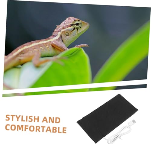VANZACK 2pcs USB Reptile Heat Pad Under Tank Mat for Small Animals Materials Convenient Temperature Control for Crabs and Reptiles Gentle Heating