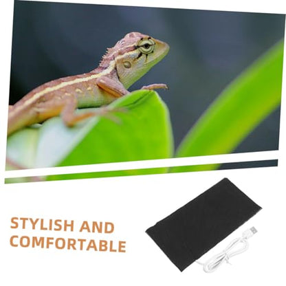 VANZACK 2pcs USB Reptile Heat Pad Under Tank Mat for Small Animals Materials Convenient Temperature Control for Crabs and Reptiles Gentle Heating