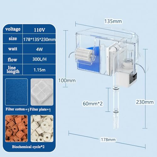 Circular Fish Tank Filter Media - size: Filter Material