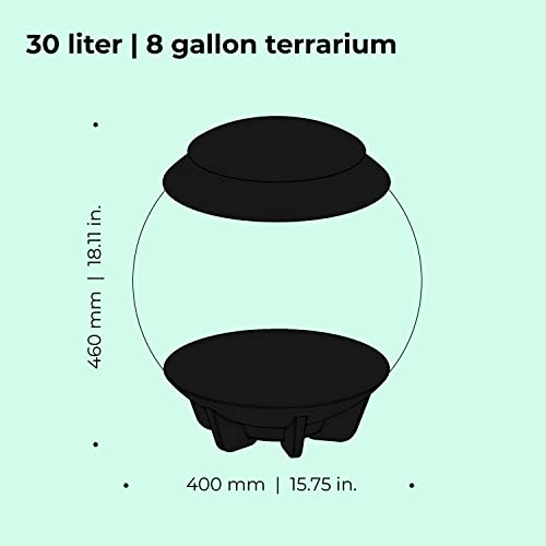 biOrb AIR 30, Automated Acrylic Terrarium for Desert or Tropical Plants, Black - color: Black
