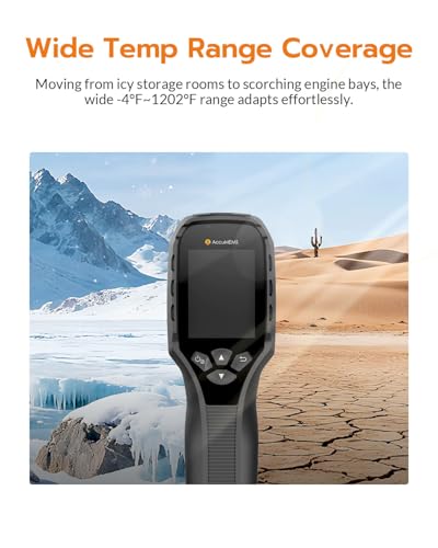 GT24S Thermal Camera with Thermometer Mode, 320×240 UIRA-IR | 256×192 Native IR, HVAC & Electrical Thermal Imaging Camera with Temp Alarm, -4°F-1202°F, NETD < 40mK, 25Hz, 10h Battery Life