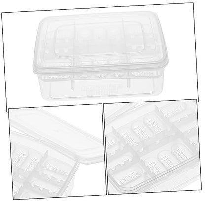 ibasenice Reptile Egg Incubator Box Transparent Hatchery Case for Snakes Lizards and Turtles Easy to Manage and Clean Breeding Tool for Reptile Eggs with Temperature Gauge