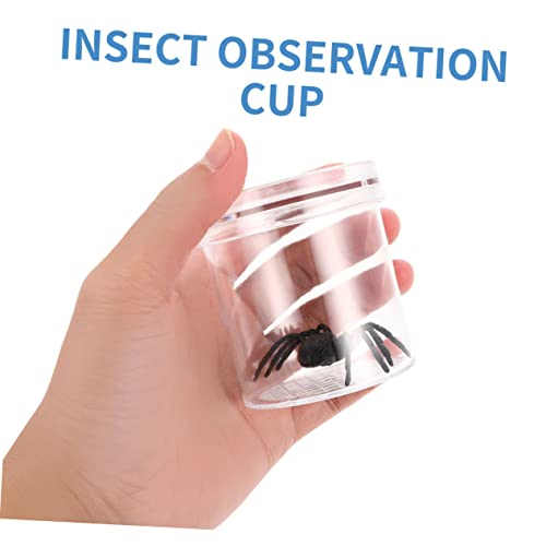 16-Piece Portable Critter Observation Box Set for Kids Plastic Magnifying Container Feeding Supplies for Outdoor Nature Exploration
