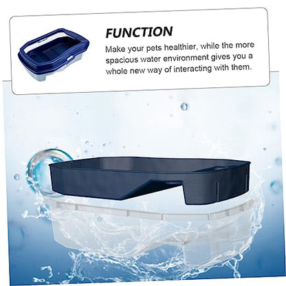 Abaodam 1Pc Tortoise Tortoise Breeding Case with Drying Platform Turtle Tank for Water and Land Use for Aquatic Pets Like Turtles Frogs and Lizards