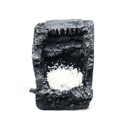 Fish Tank Decoration Rockery, Aquarium Mountain View Stone with Underwater Sand, Small Fish Tank Rockery Cave Waterfall, Resin Rockery Decor, Landscape Ornament Decorations Medium