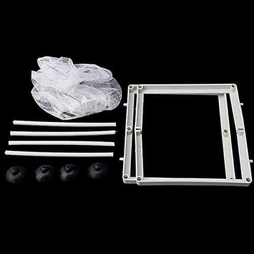 Large Fish Breeder Net with Suction Cups Nylon Mesh Fish Fry Hatchery Breeder Isolation Box Separation Net for Plants/Shrimp on Aquarium Tank