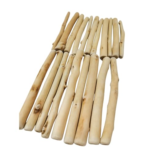 20 Pcs Natural Driftwood Pieces Approx 4.7" Length 0.2-0.8" Variable Thick Unfinished Rustic Wood for DIY Crafts Photo Props Beach Decor School Art Home Projects - size: 4.7