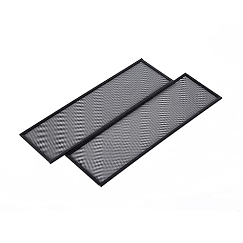 Habistat Mesh Panel Inserts Set of 2 for 18" Tall Terrariums – Black Mesh Terrarium Inserts for Increased Air Flow, Lightweight Reptile Tank Accessories and Vivarium Supplies for Indoor Enclosures
