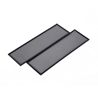 Habistat Mesh Panel Inserts Set of 2 for 18" Tall Terrariums – Black Mesh Terrarium Inserts for Increased Air Flow, Lightweight Reptile Tank Accessories and Vivarium Supplies for Indoor Enclosures