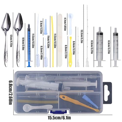 14 pcs Baby Bird Feeding Syringe Set, Small Bird Feeding Hand Feeding Tubes Kit, Parrot Feeder Food Feeding & Watering Supplies for Baby Birds Small Pet - color: mix