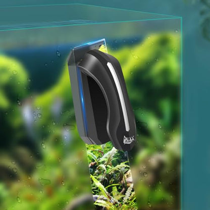 AQQA Aquarium Magnet Glass/Acrylic Cleaner,Fish Tank Cleaner Brush | Magnetic Algae Scrapers Cleaning Tools with 2 Detachable Scrapers,Floating Freshwater Saltwater (M) - size: Medium