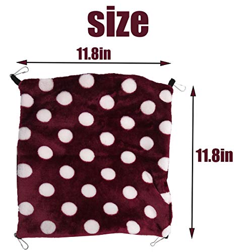 LEFTSTARER Rat Ferret Sugar Glider Cage Hammock Bedding Small Pet Cage Accessories Toy Triple-Layer Hammock Bedding for Hamster Guinea Pig Sugar Glider Rat Ferret Chinchilla Playing Sleeping(Grey) - color: Grey