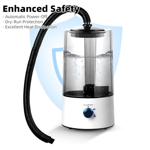 4L Reptile Humidifier Fogger, Cool Mist Humidifier for Plants, Grow Tent Terrarium Humidifier with Extended Hose, Adjustable Mister Fogger for Reptile Tank, Mushroom, Houseplants, Bedroom