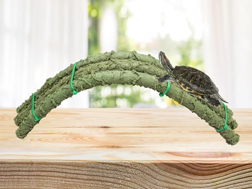 Oooct Turtle Climbing Toys, Plastic Simulation Reptile Climbing Ramp, Reptile Tank Terrarium Accessories, Jungle Climber Long Vines Habitat Decor for Lizards Geckos Snakes